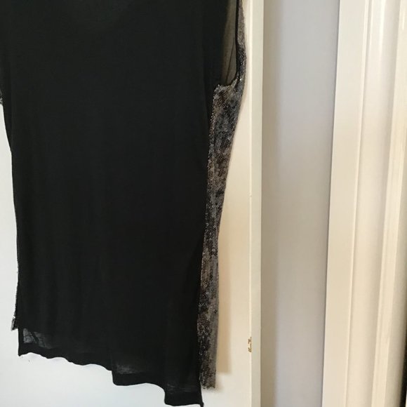 PROMOD Sequined Scoop Neck T-Shirt - Picture 8 of 12